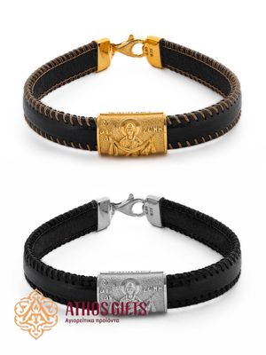 Leather Bracelet with Silver | Holy Cincture