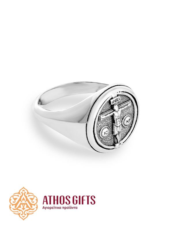 Sterling silver 925 men’s ring “Crucifixion”.