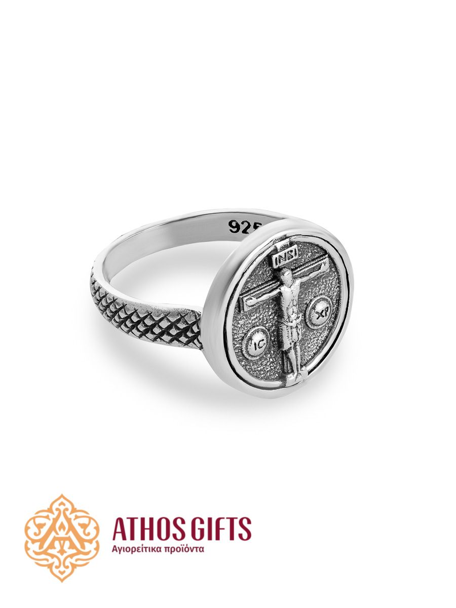 Sterling Silver Men's Ring | Crucifixion