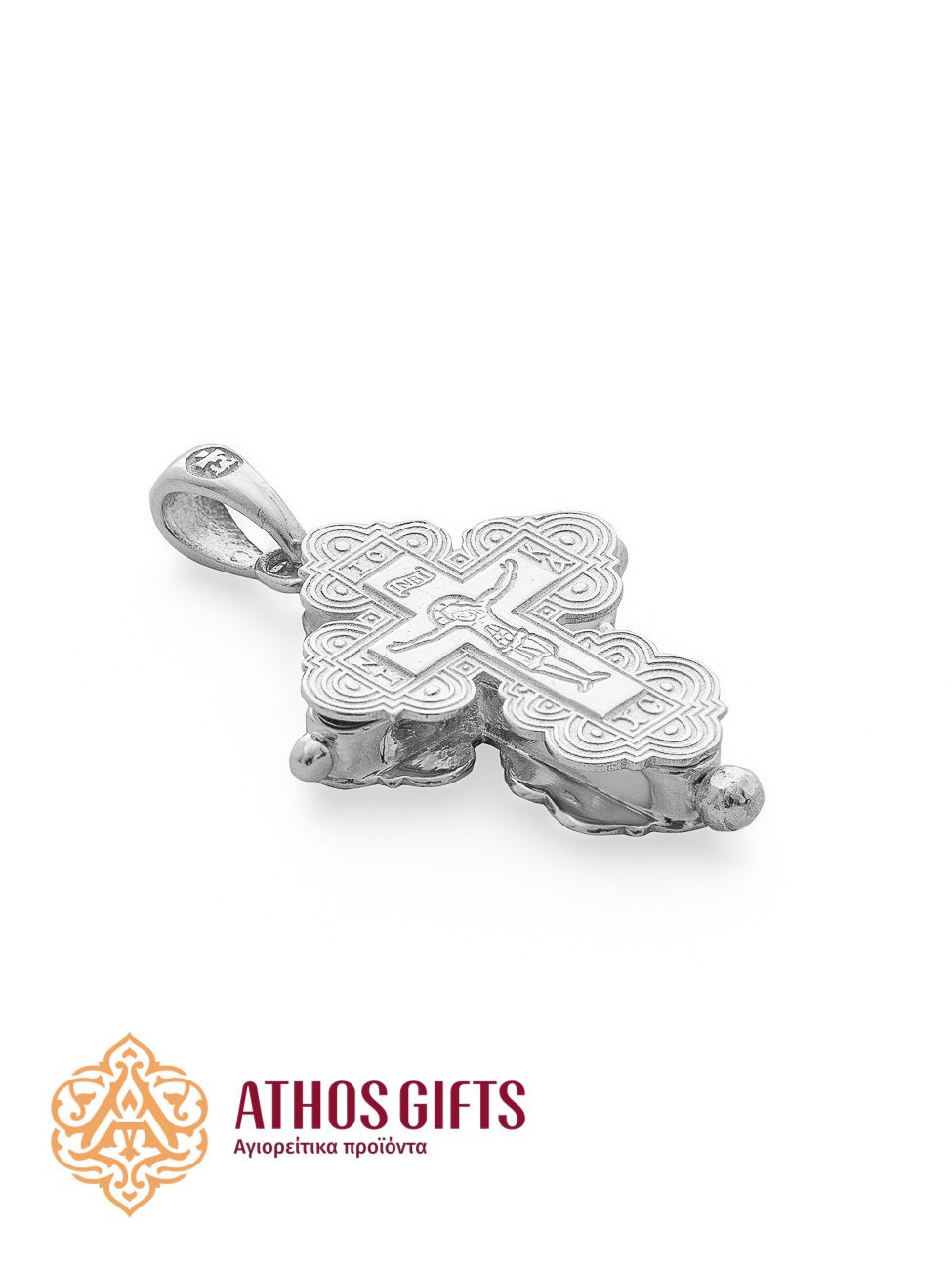 Double-Sided 925 Sterling Silver Cross Pendant