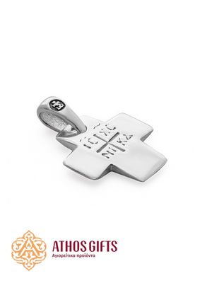 Sterling Silver Cross with the Christogram "ΙΣ ΧΣ ΝΙΚΑ"