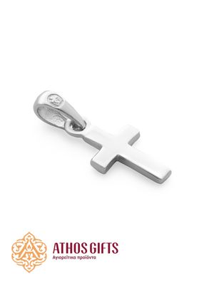 Minimalist sterling silver 925 cross pendant.