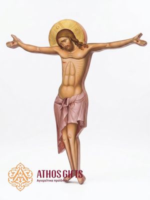 The Crucifixion of Jesus Christ is crafted on marine plywood.