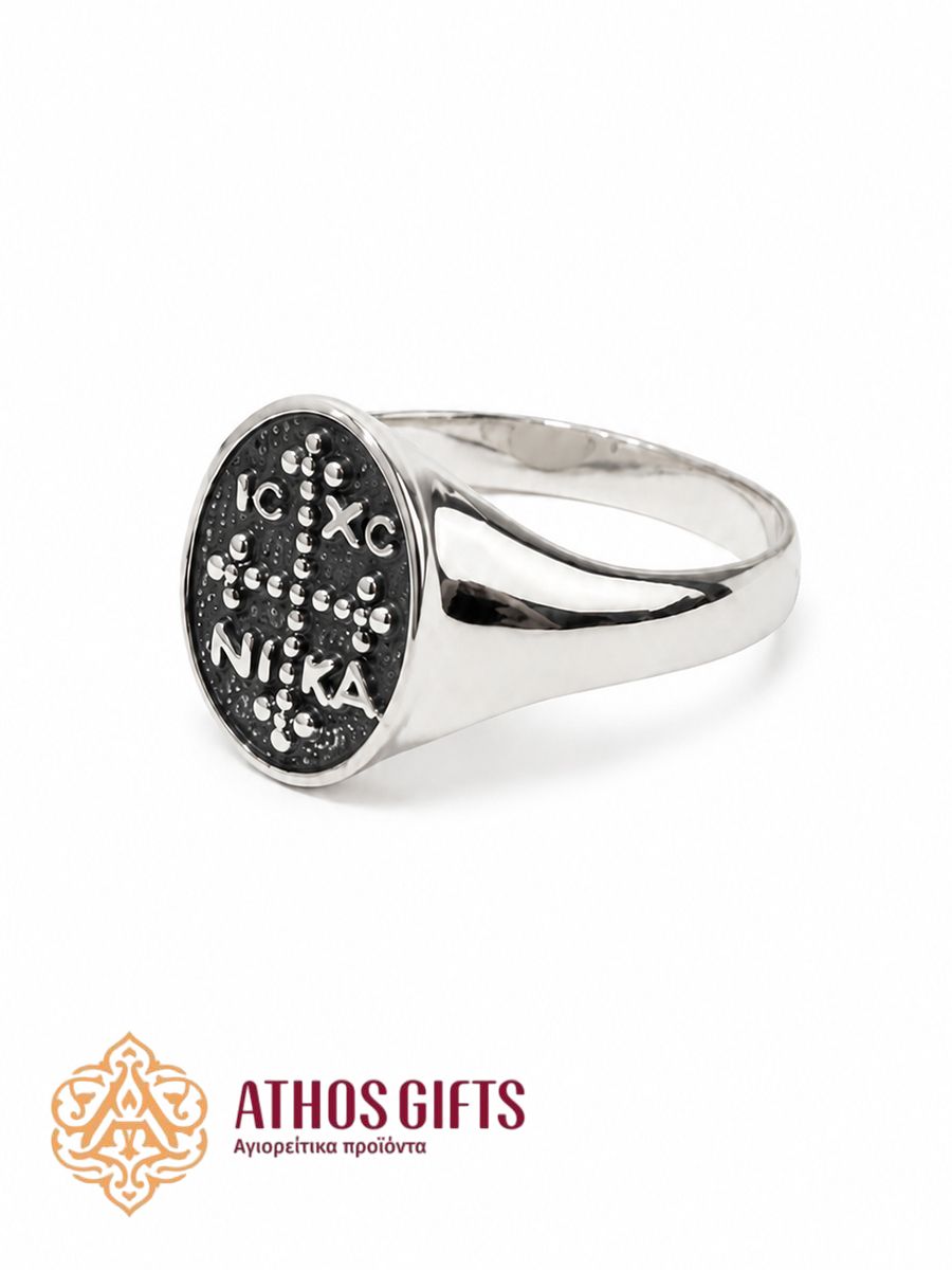 Sterling Silver Men's Ring | ΙΣ ΧΣ ΝΙΚΑ