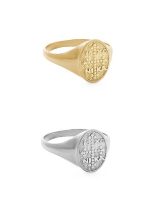 Sterling Silver Ring ΙΣ ΧΣ ΝΙΚΑ