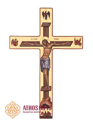 Double-Sided Wooden Analogion Cross