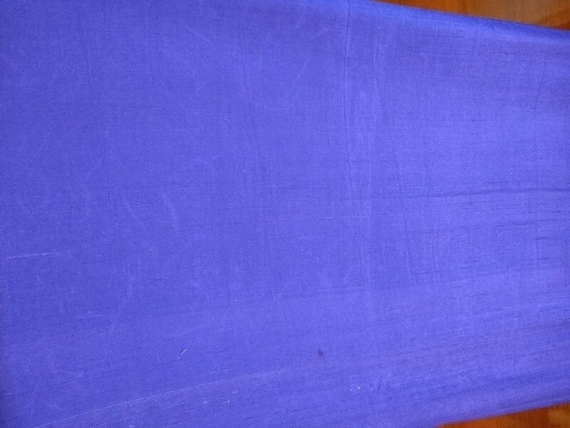 Blue Silk Fabric - Handmade