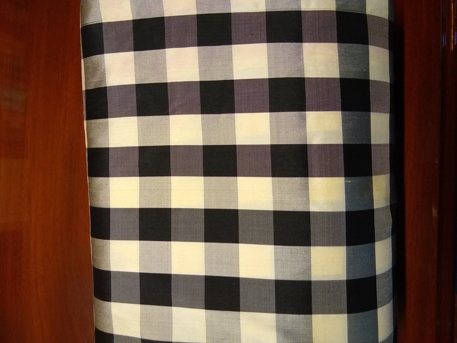 Thai Silk in Black and White Color