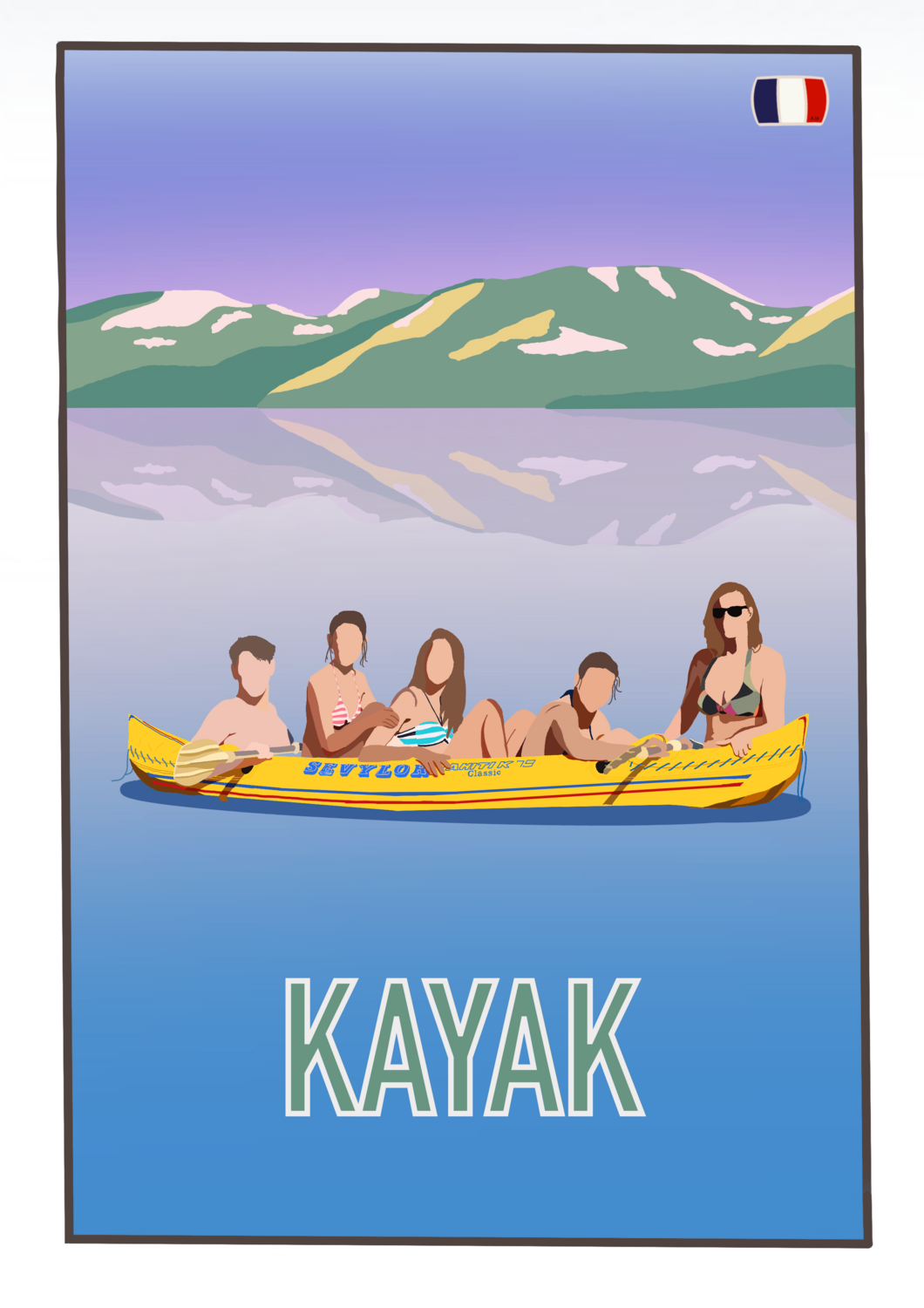 &quot;Kayak&quot; Poster