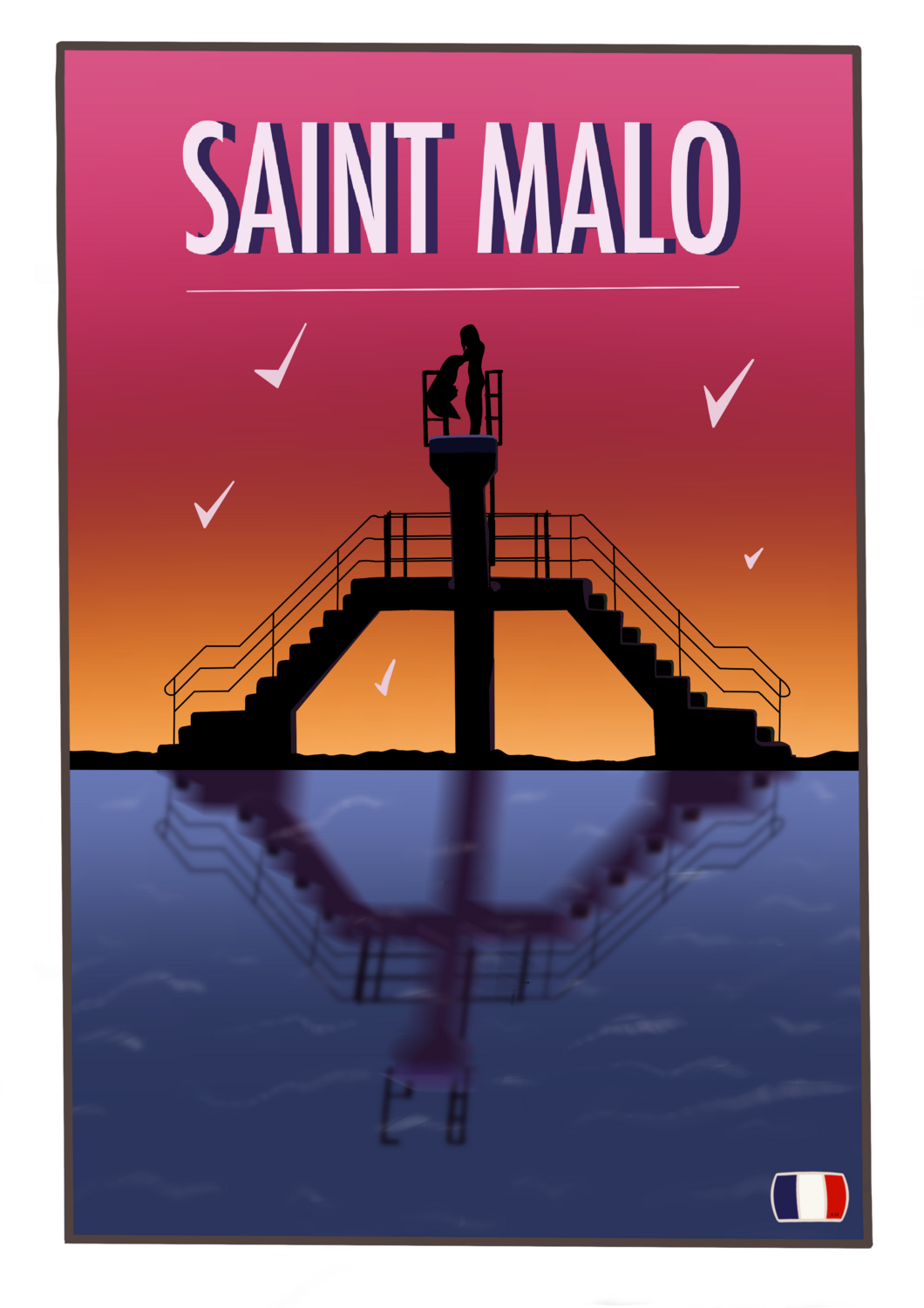 &quot;Saint Malo&quot; Poster