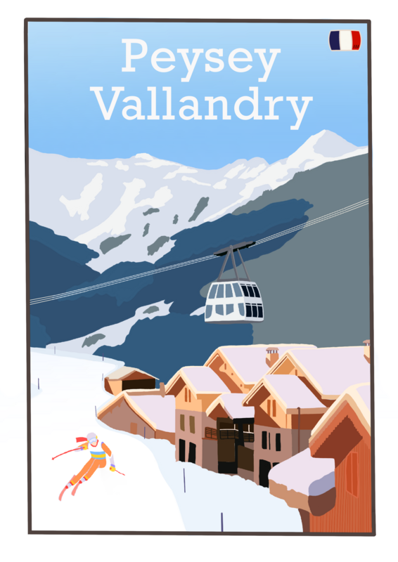 &quot;Pesey-Vallandry&quot; Poster