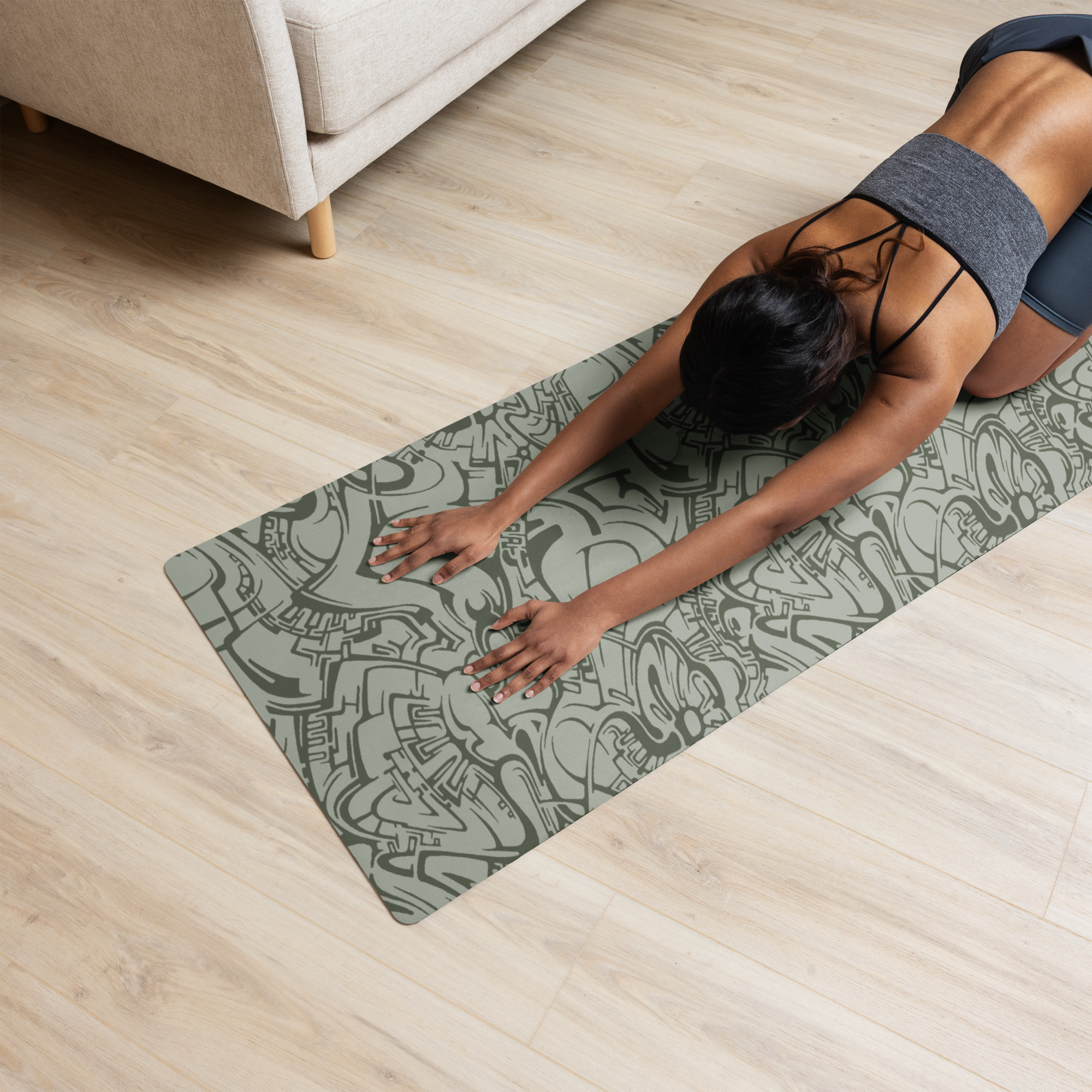 Zoorium - GrayGreen - Yoga mat Zoorium - GrayGreen - Yoga mat