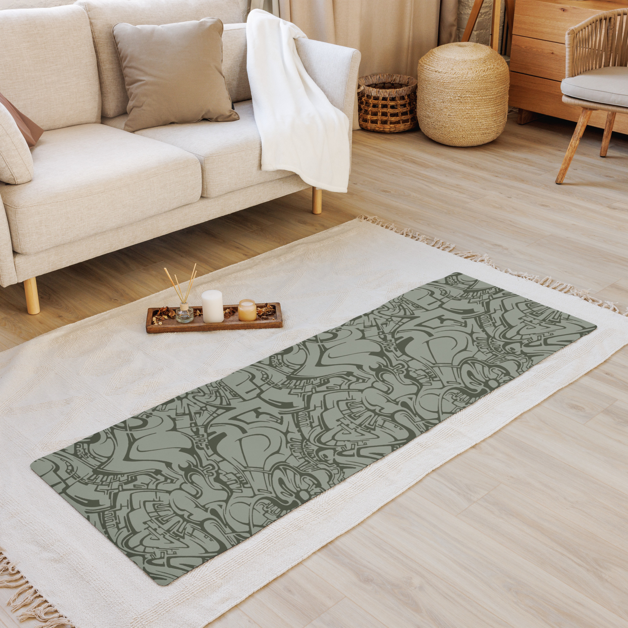 Zoorium - GrayGreen - Yoga mat Zoorium - GrayGreen - Yoga mat