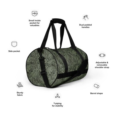 Zoorium - GrayGreen - Gym bag ZOOGGAOPFL202
