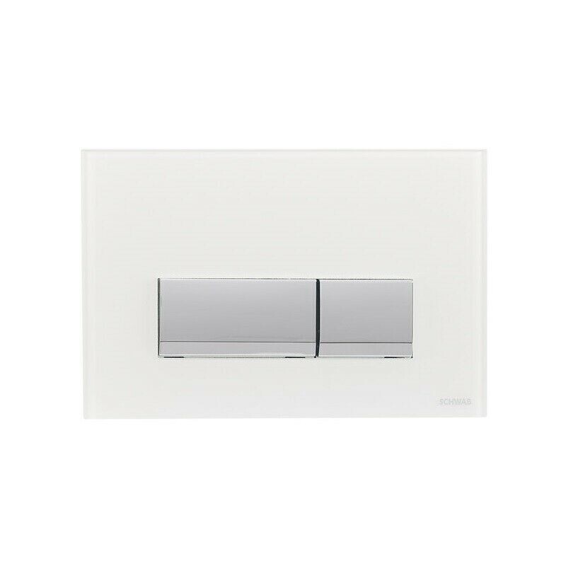 PLACCA MAGNUS DUO VETRO BIANCO