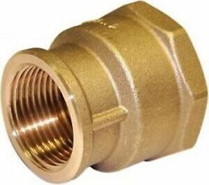 MANICOTTO RID. IN OTTONE GIALLO 1" X 3/4"