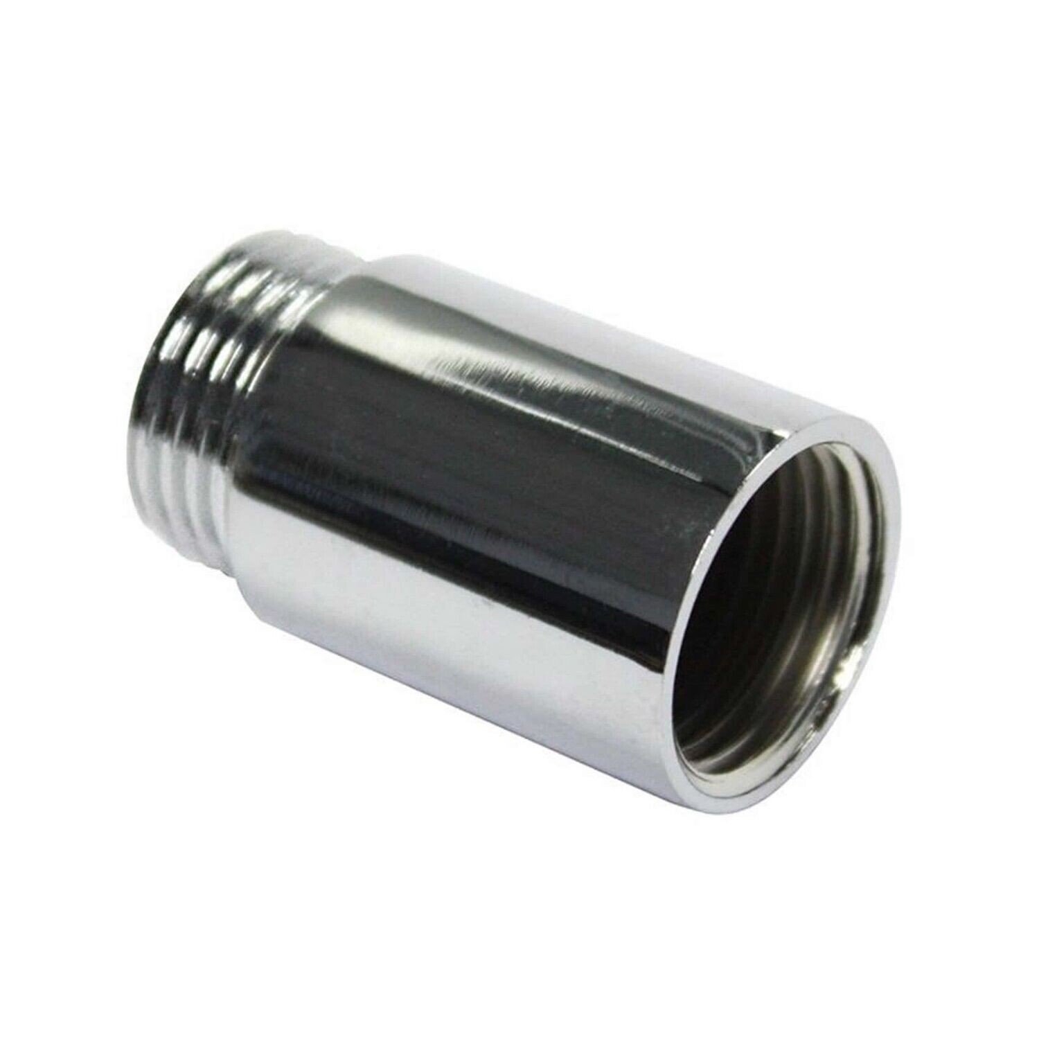 PROLUNGA IN OTTONE CROMATO PESANTE 1/2" X 1 CM