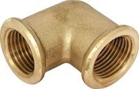 GOMITO IN OTTONE GIALLO FF 3/4"