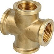 CROCE IN OTTONE GIALLO 3/4"