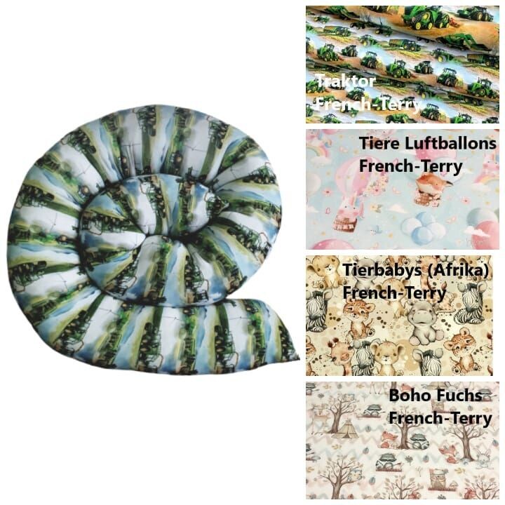 Bettschlange XXL French Terry