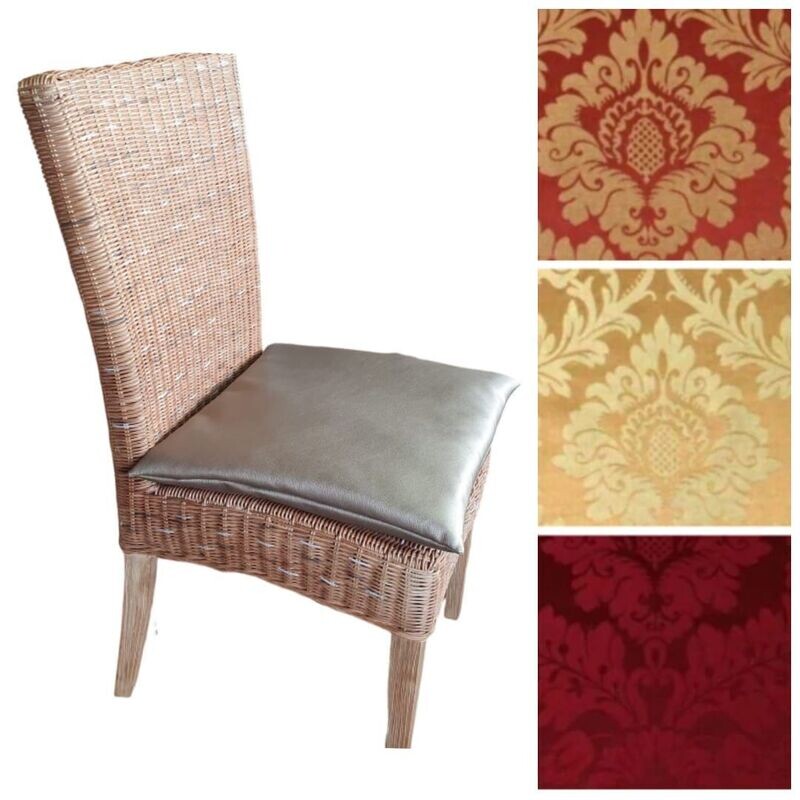 Sitzkissen / Stuhlkissen / Sitzauflage mit Jacquard- Trento Design