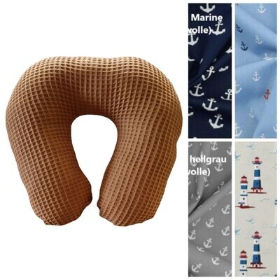 Nackenhörnchen / Reisekissen mit Maritim-Motiven
