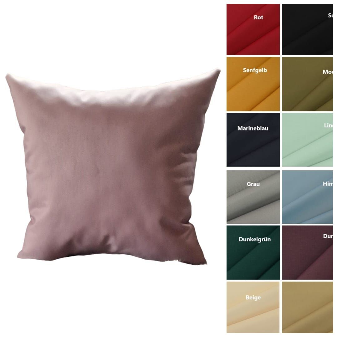 Kissen aus Outdoor-Stoff (Polyester) in verschiedenen Größen und 20 Farben