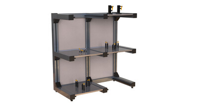 Fixture Plate Rack 6 Slots for 300 x 300 Plate
