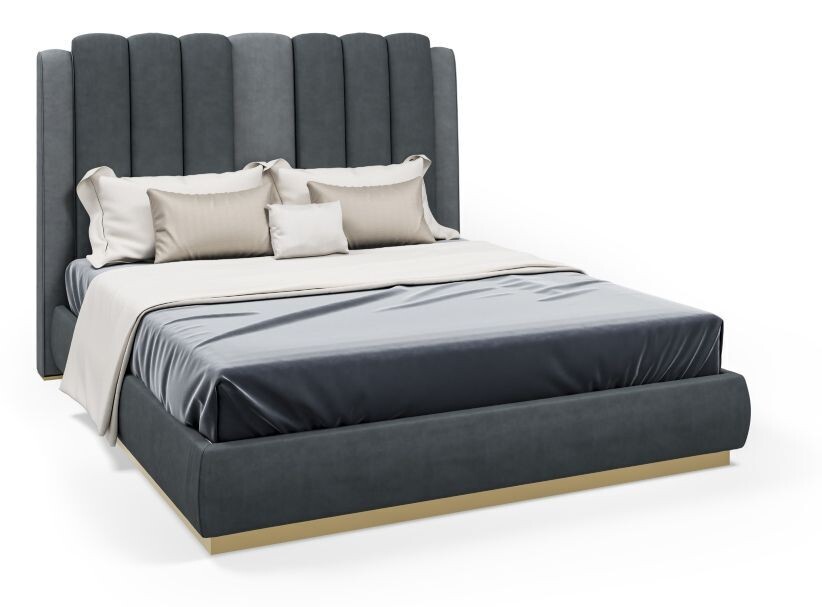 PROJECT COLLECTION - LETTO IMBOTTITO BASE METALLO