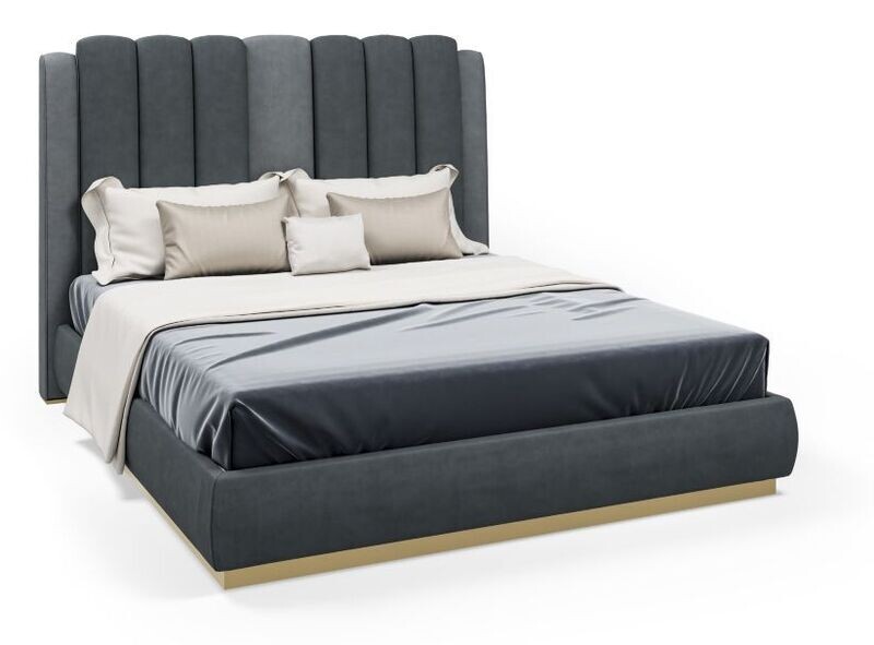 PROJECT COLLECTION - LETTO IMBOTTITO BASE METALLO