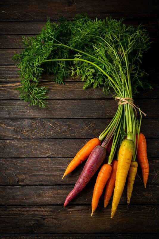 Carrots, Mixed Rainbow Carrots, Mixed Rainbow