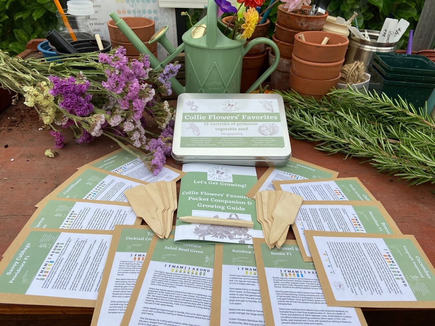 Collie Flowers Favorites Sowing & Growing Calendar: Digital Download