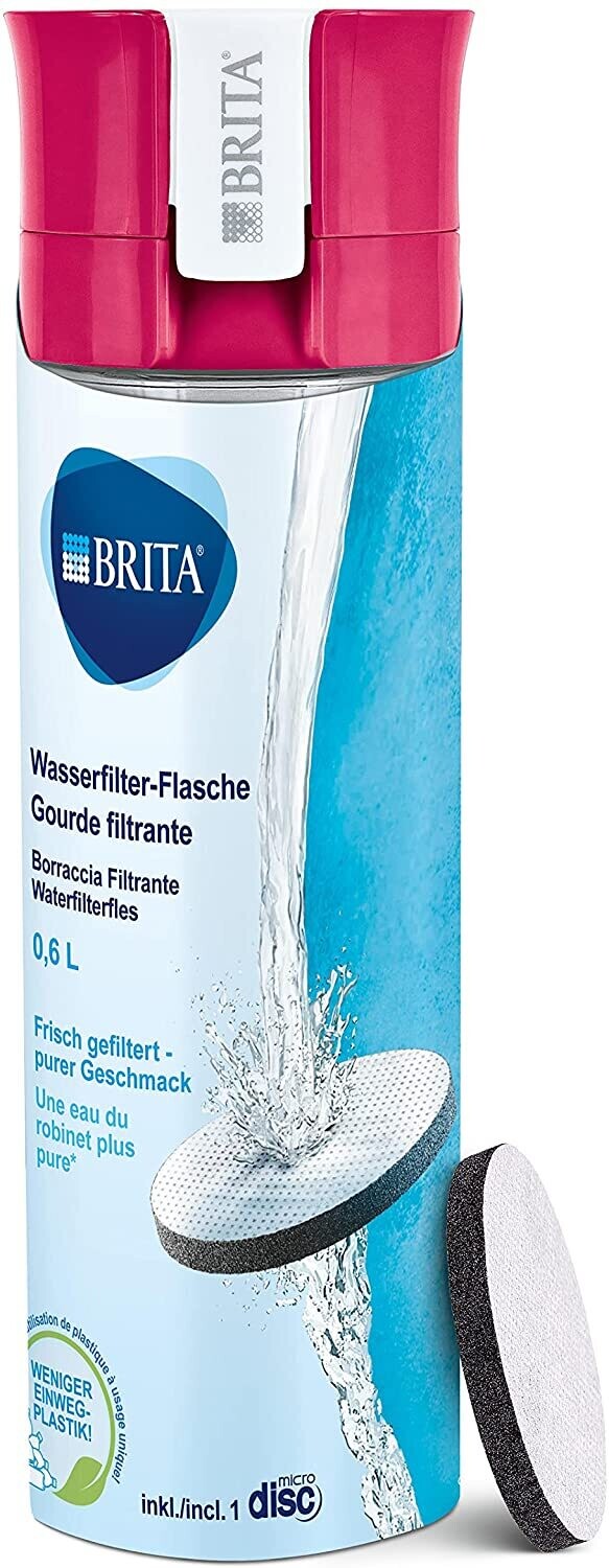 Brita Borraccia Filtrante Waterfilterfles 0,6L Gusto Puro e Fresco