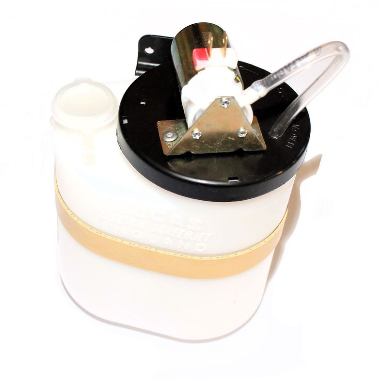 LUCAS WISCHWASSERBEHÄLTER KUNSTSTOFF OVAL MIT PUMPE/DECKEL & HALTER TR5-6 LUCAS WISCHWASSERBEHÄLTER KUNSTSTOFF OVAL MIT PUMPE/DECKEL & HALTER TR5-6