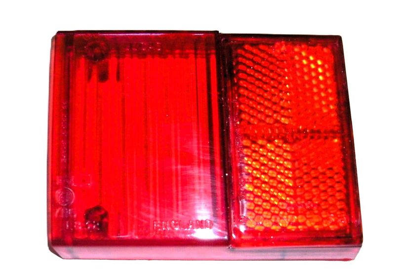 BREMS-/RÜCKLICHTGLAS ROT LINKS TR6 BREMS-/RÜCKLICHTGLAS ROT LINKS TR6