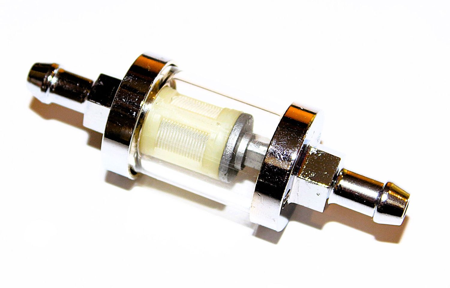 RACIMEX-Chrombenzinfilter 8mm mit Schauglas