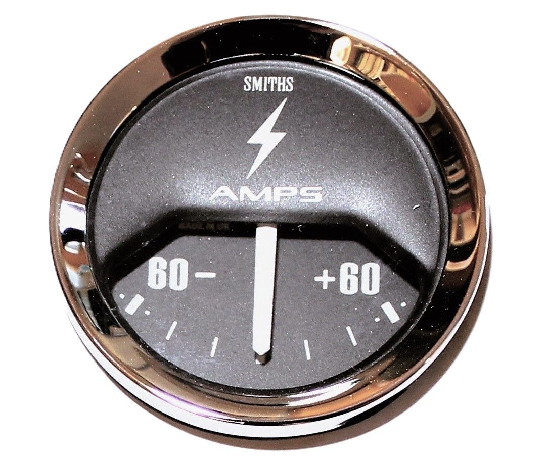 SMITHS AMPEREMETER 52MM 60-0-60, NEU, MINI/TR