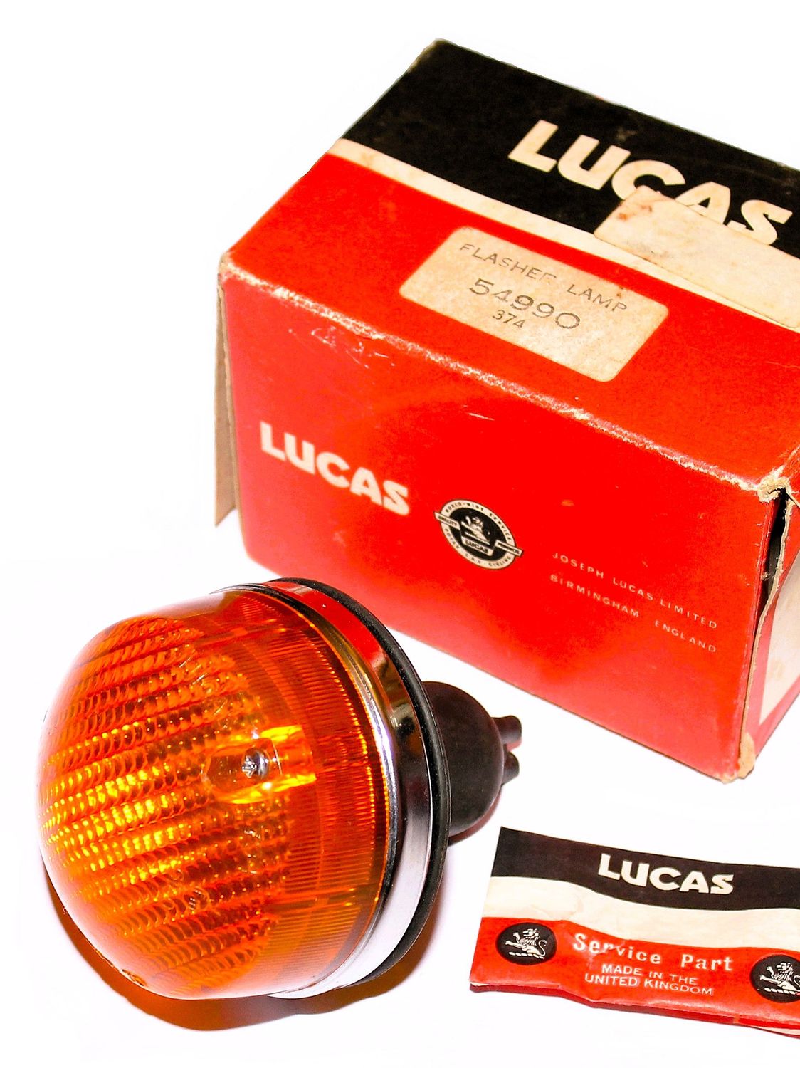 Originale LUCAS L794- Blinkleuchte komplett  für vorne & hinten NOS,  AC Cobra/Morgen Plus 8/Lotus