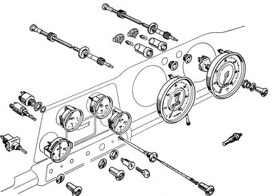 Instrumente & Schalter Armaturenbrett TR4-4A