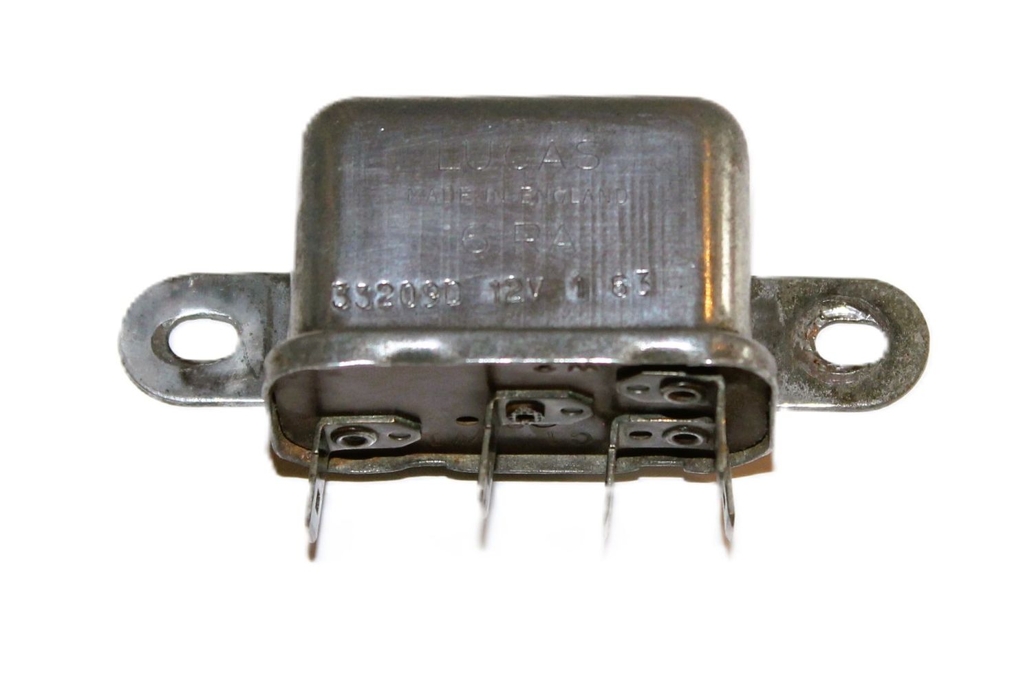 Originales LUCAS-Relais 6RA rot für Hupe/Anlasser, gebraucht, Jaguar E-Type
