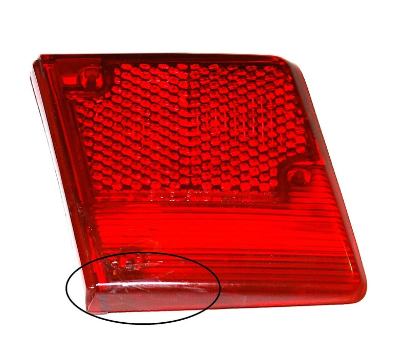 ORIGINALES LUCAS L832-SEITENBLINKERGLAS ROT HINTEN RECHTS TR6 ORIGINALES LUCAS L832-SEITENBLINKERGLAS ROT HINTEN RECHTS TR6