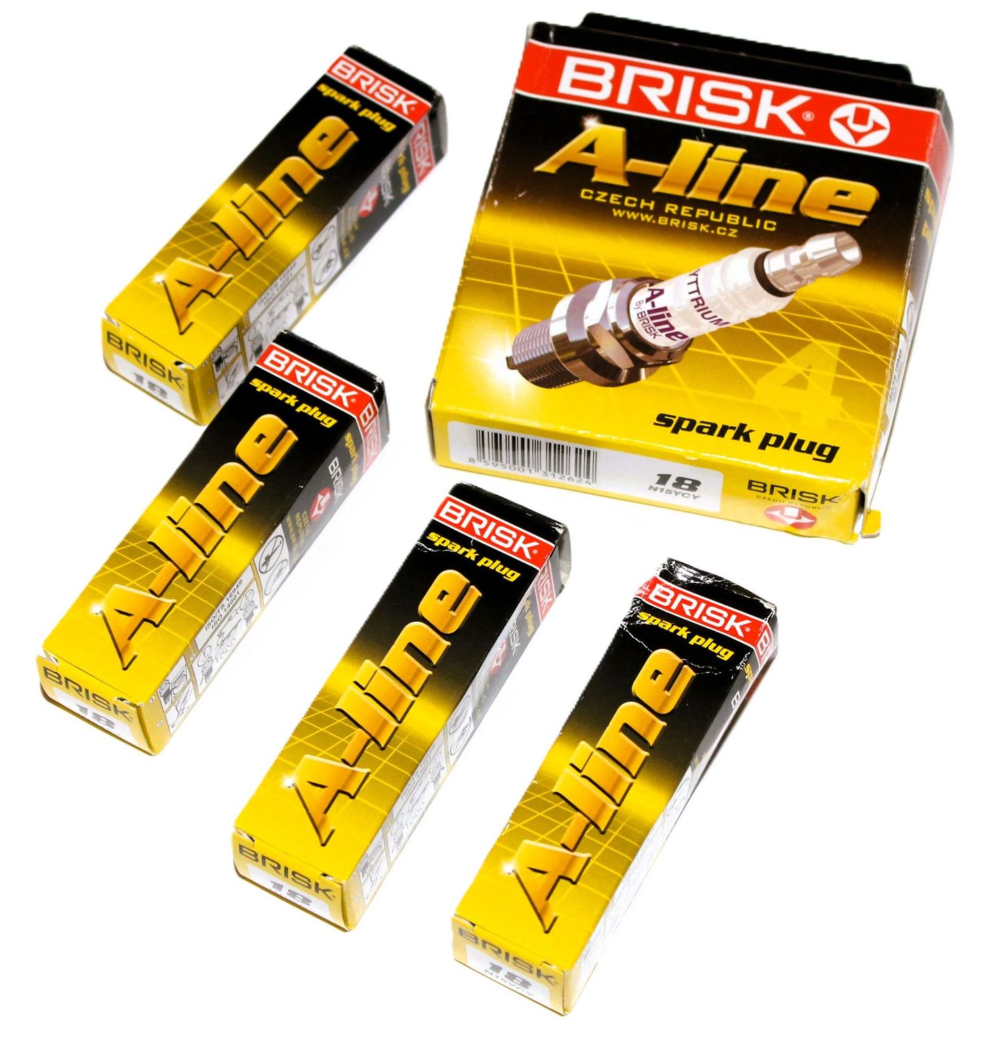 SATZ ZÜNDKERZEN BRISK A-LINE 18 YTTRIUM (4 STÜCK) TR2-4