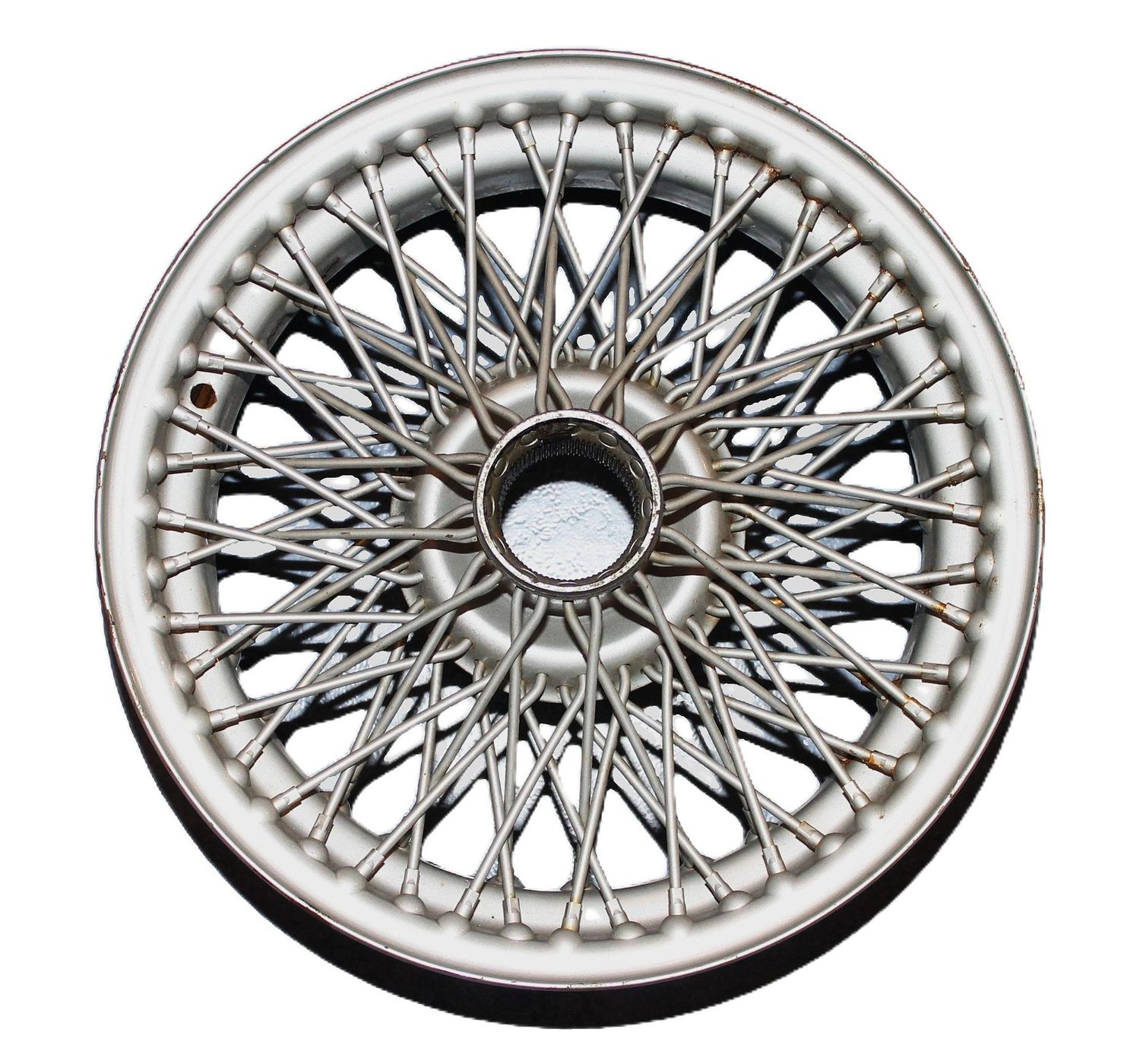 SPEICHENRAD 5.5" X 15" LACKIERT 72 SPEICHEN, GEBRAUCHT, TRIUMPH TR4A-6