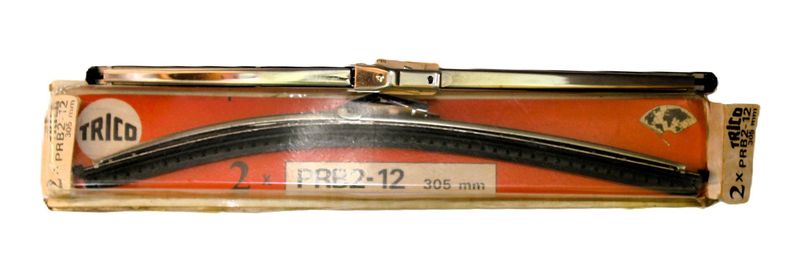 Originales Paar TRICO Edelstahl-Wischerblätter 12", NOS, JAGUAR E-TYP (1964-1970)/TRIUMPH GT6 MkII/TVR VIXEN/TUSCAN V6 & V8