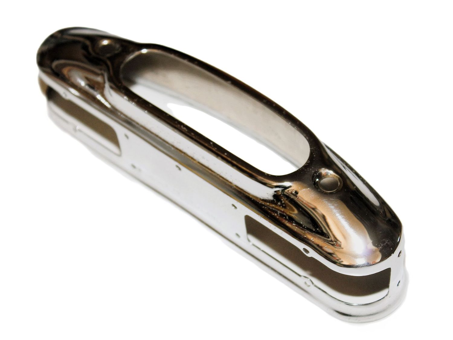 Originale LUCAS L469-CHROMBLENDE für Kennzeichen/Rückfahrleuchte, neu verchromt, JAGUAR XK120 & XK140/ASTON MARTIN DB2 1951-62/LAGONDA 1954-58/ROVER P4 & JENSEN INTERCEPTOR 1950-55/JENSEN 541