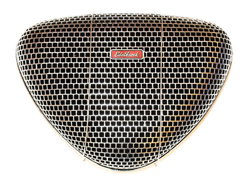 LYNX EDELBROCK-Luftfilter PRO-FLO, Fliegenauge, verchromt, gebraucht, FORD V6 Essex/Ford V8 small block/Rover V8