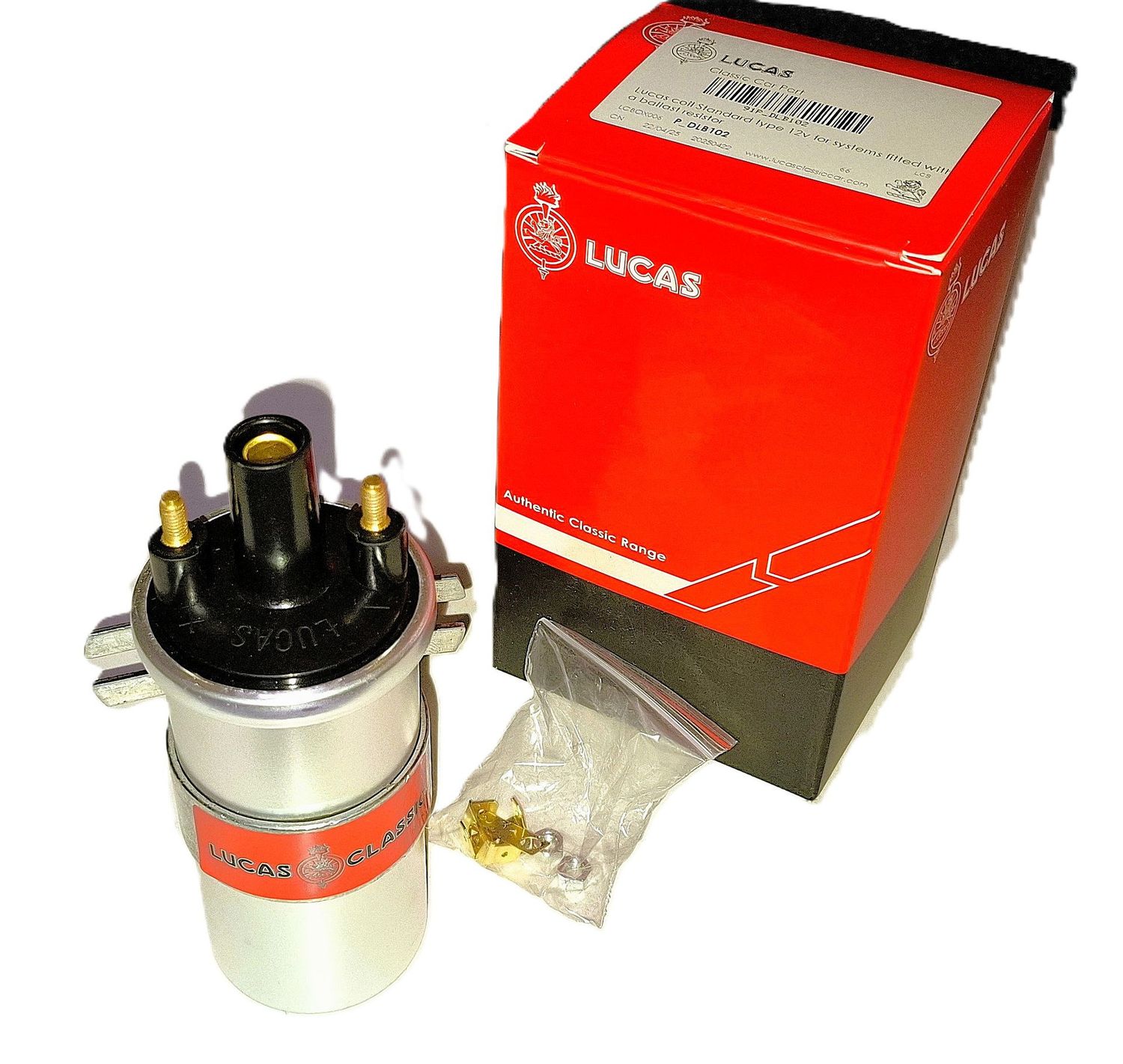 LUCAS-Zündspule Standard 12V (nur für kontaktgesteuerte Zündanlagen) TR6-SPITFIRE/GT6 LUCAS-Zündspule Standard 12V (nur für kontaktgesteuerte Zündanlagen) TR6-SPITFIRE/GT6