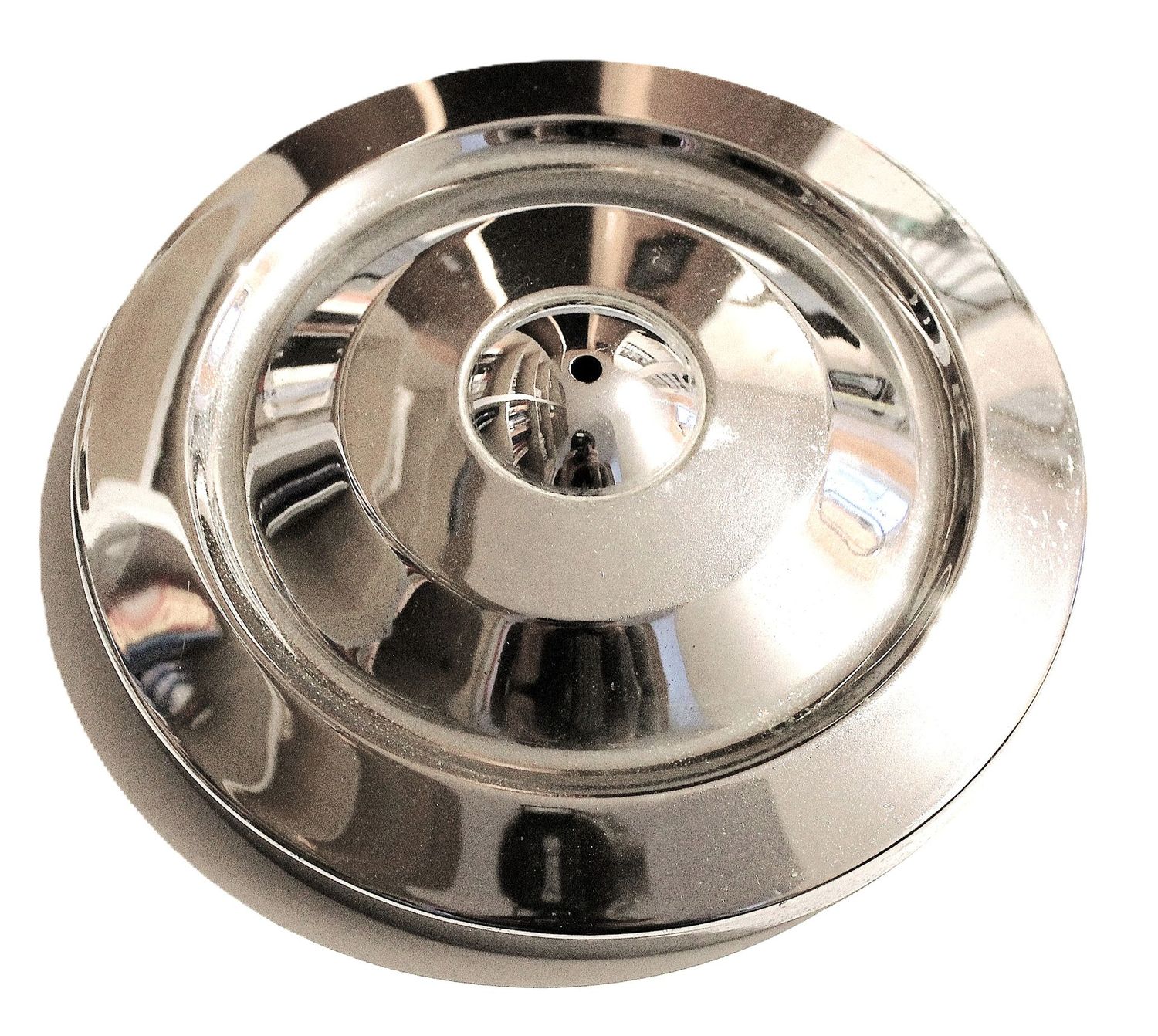 ORGINALE RADKAPPE VERCHROMT AUF STAHLRAD, GEBRAUCHT, TR2-4A ORGINALE RADKAPPE VERCHROMT AUF STAHLRAD, GEBRAUCHT, TR2-4A