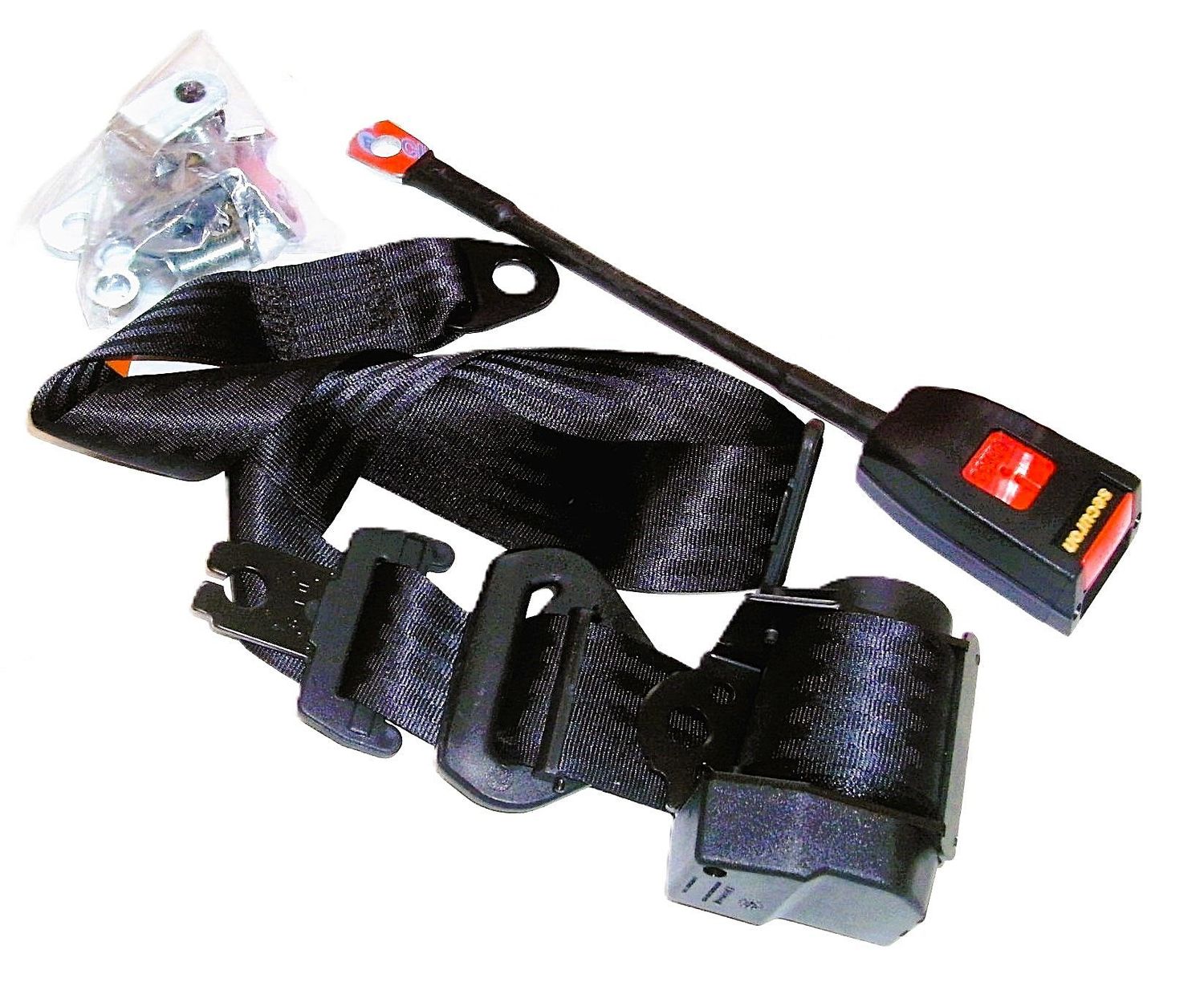 DREIPUNKT-AUTOMATIK-SICHERHEITSGURT SECURON SCHWARZ MIT UMLENKUNG & 30CM-GURTPEITSCHE TR2-6 DREIPUNKT-AUTOMATIK-SICHERHEITSGURT SECURON SCHWARZ MIT UMLENKUNG & 30CM-GURTPEITSCHE TR2-6