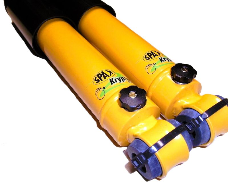 PAAR EINSTELLBARE SPAX-TELESKOPSTOßDÄMPFER GELB VORDERACHSE TR2-4